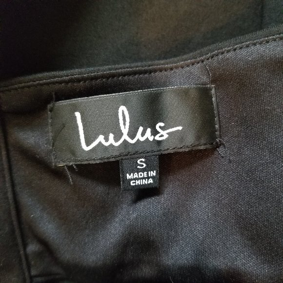 Lulus Black Fit and Flare Skater Mini Dress Sz S - Picture 7 of 10